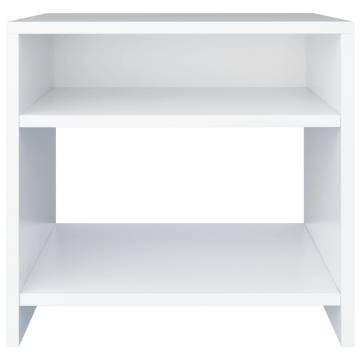 Elegant White Bedside Cabinet - 40x30x40 cm | HipoMarket