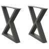 Coffee Table Legs 2 pcs Anthracite Steel - Durable & Modern