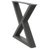 Coffee Table Legs 2 pcs Anthracite Steel - Durable & Modern