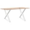 White Dining Table Legs - 90x(72-73.3) cm Steel | HipoMarket