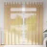  Voile Curtains with Rod Pockets 2 pcs Sand Colour sand Size 140 x 225 cm Quantity in Package 1 Model with rod pockets 