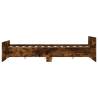 Smoked Oak Bed Frame with Headboard & Footboard - Small Double