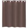 Voile Curtains with Grommets - Brown 140x140 cm | HiPo Market