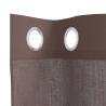 Voile Curtains with Grommets - Brown 140x140 cm | HiPo Market