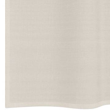 Voile Curtains with Grommets - Cream, 2 pcs | HipoMarket UK