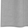 Light Grey Voile Curtains with Grommets - 140x175 cm (2 pcs)