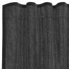 Voile Curtains with Tab Top - 2 pcs Black | Hipo Market