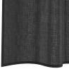 Voile Curtains with Tab Top - 2 pcs Black | Hipo Market