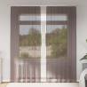  Voile Curtains with Tab Top 2 pcs Brown Colour brown Size 140 x 245 cm Quantity in Package 1 Model with tab top 