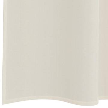 Voile Curtains with Tab Top - Cream | 2 pcs for Stylish Decor