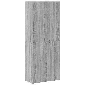 File Cabinet Grey Sonoma - 60x32x153 cm Engineered Wood