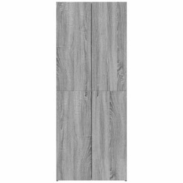 File Cabinet Grey Sonoma - 60x32x153 cm Engineered Wood