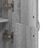 File Cabinet Grey Sonoma - 60x32x153 cm Engineered Wood