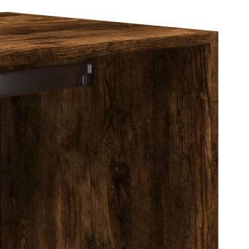 Wardrobe Smoked Oak - Stylish & Compact | Hipomarket