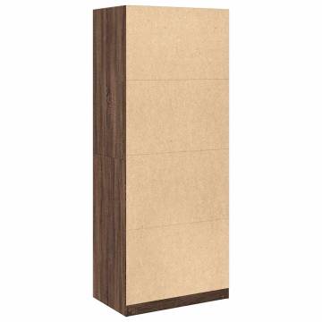 Stylish Brown Oak Wardrobe - 80x50x200 cm | Hipomarket UK