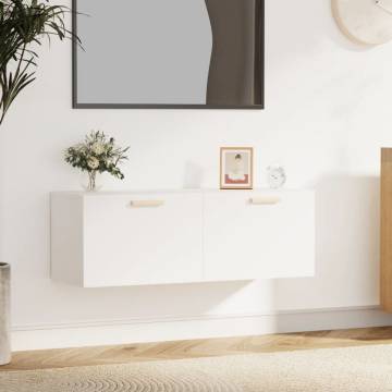 Wall Cabinet White 100x36.5 cm | Stylish Storage Solution