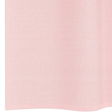 Voile Curtains with Grommets - Light Pink 140x175 cm | HiPo Market