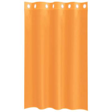 Voile Curtains with Grommets - Orange 140x175 cm (Set of 2)