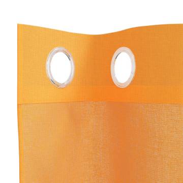 Voile Curtains with Grommets - Orange 140x175 cm (Set of 2)