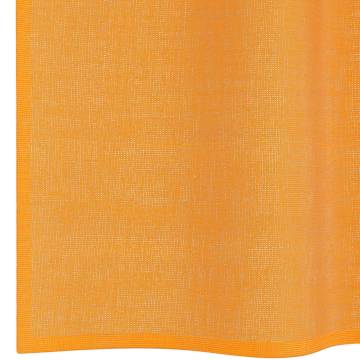 Voile Curtains with Grommets - Orange 140x175 cm (Set of 2)