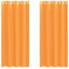 Voile Curtains with Grommets | 2 pcs Orange 140x245 cm