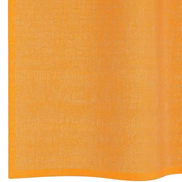 Voile Curtains with Grommets | 2 pcs Orange 140x245 cm