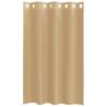 Voile Curtains with Grommets 2 pcs Sand | Hipo Market