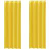 Voile Curtains with Grommets - Yellow 2 pcs | HipoMarket UK