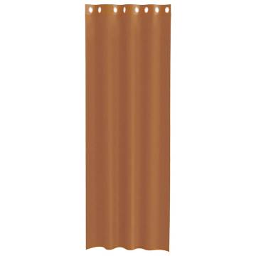 Voile Curtains with Grommets 2 pcs Terracotta - HipoMarket