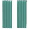 Turquoise Voile Curtains with Grommets - 2 Pcs Set