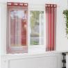  Voile Curtains with Grommets 2 pcs Wine Red Colour wine red Size 140 x 140 cm Quantity in Package 1 Model with grommets 