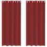 Buy Wine Red Voile Curtains with Grommets - 2 pcs