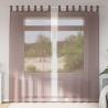  Voile Curtains with Rod Pockets 2 pcs Brown Colour brown Size 140 x 245 cm Quantity in Package 1 Model with rod pockets 