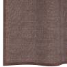 Voile Curtains with Rod Pockets - Brown, 2 pcs | HipoMarket