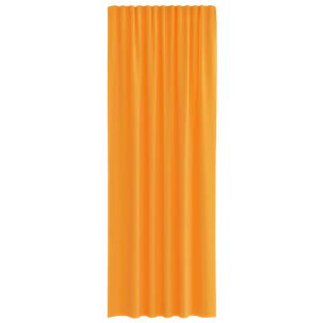 Voile Curtains with Loops 2 pcs Orange 140x260 cm - HipoMarket