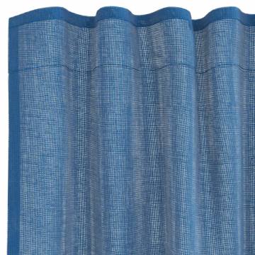 Voile Curtains with Loops 2 pcs Royal Blue 140x175 cm