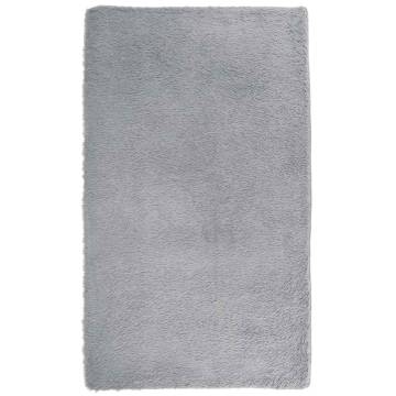 Shaggy Rug High Pile Silver Grey 60x100 cm | Hipo Market