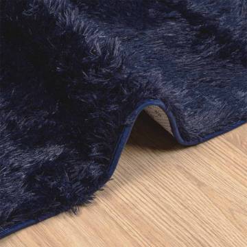 High Pile Navy Shaggy Rug 80x150 cm | Durable & Stylish