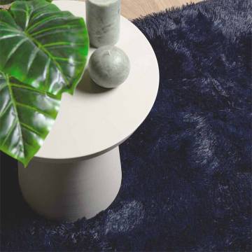 High Pile Navy Shaggy Rug 80x150 cm | Durable & Stylish