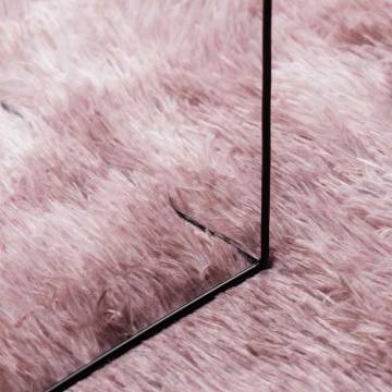 Shaggy Rug High Pile Dusty Pink 120x170 cm - Hipomarket