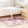  Shaggy Rug High Pile Dusty Pink 120x120 cm Polyester Colour dusty pink Size 120 x 120 cm Shape square 