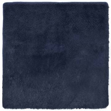 Shaggy Navy Rug 120x120 cm - Stylish & Durable | Hipo Market