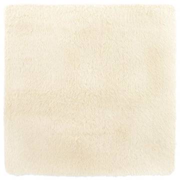 Shaggy Rug High Pile Cream 160x160 cm - Durable & Elegant