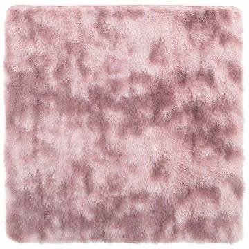 Shaggy Rug High Pile Dusty Pink 160x160 cm - Stylish Comfort