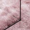 Shaggy Rug High Pile Dusty Pink 160x160 cm - Stylish Comfort