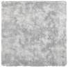 Light Grey Shaggy Rug 240x240 cm - High Pile Polyester