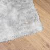 Light Grey Shaggy Rug 240x240 cm - High Pile Polyester