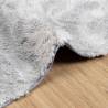 Light Grey Shaggy Rug 240x240 cm - High Pile Polyester