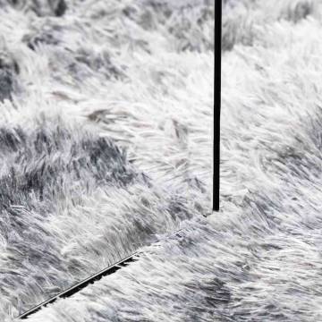 Light Grey Shaggy Rug 240x240 cm - High Pile Polyester