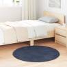 Shaggy Rug High Pile Navy 100x100 cm - Durable & Stylish